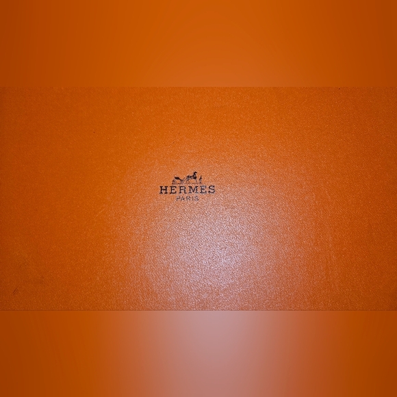 Hermes Empty Box Orange Large Gift Storage Travel Display Replacement Shopping - Picture 7 of 13